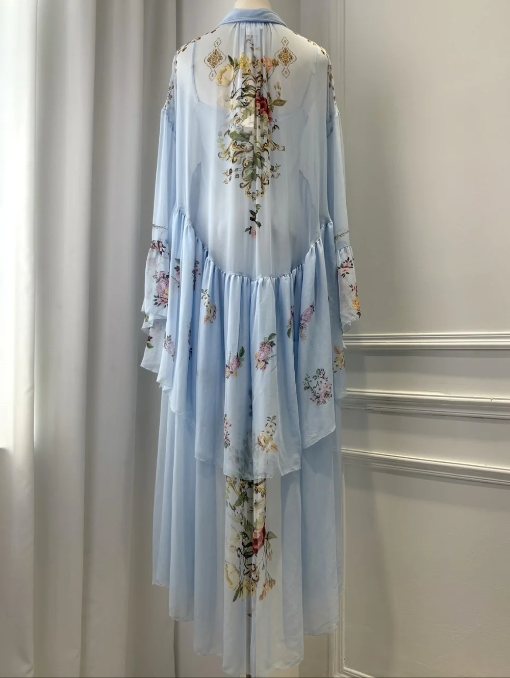 Camilla ruffle high low dress with long sleeve - Picture 12 of 15